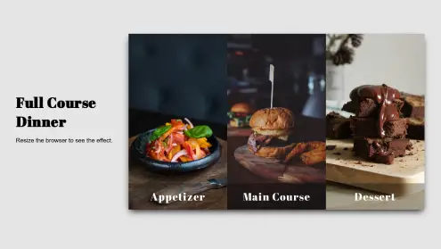 Full Course Dinner - Art Direct (Responsive Image)
